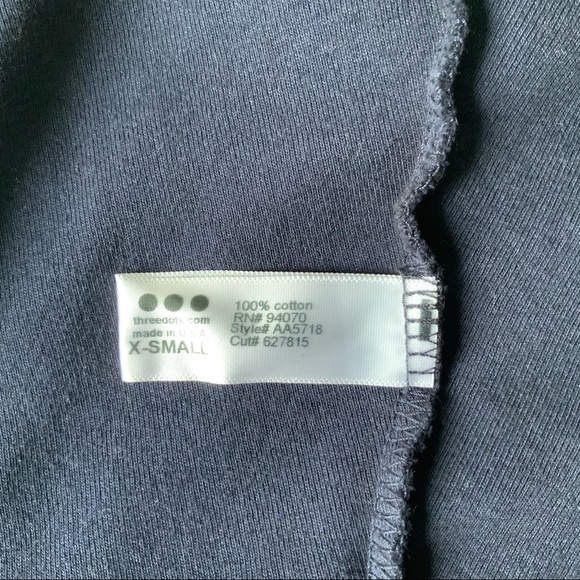 Three Dots Navy Blue Short Sleeve Dress - Picture 7 of 7